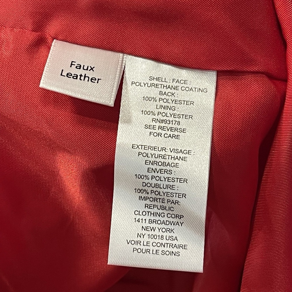 Elie Tahari Women's XS Faux Leather Lightweight Maxi Shirt Jacket Coat‎ - Picture 13 of 14